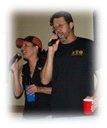 Kim and Curt at Karaoke Night 2010